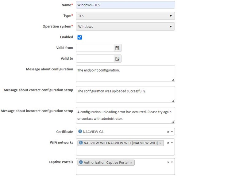 NACVIEW Assistant - konfiguracja