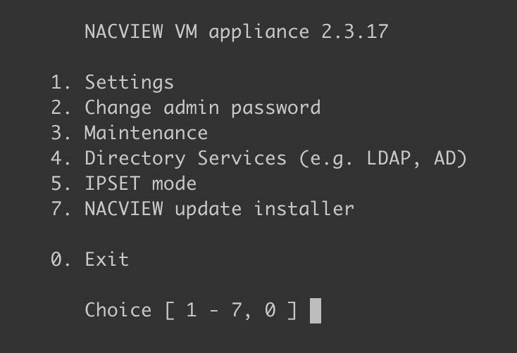 NACVIEW VM Appliance
